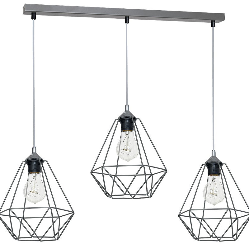 Salman 3 - Light Kitchen Island Pendant, Grey
