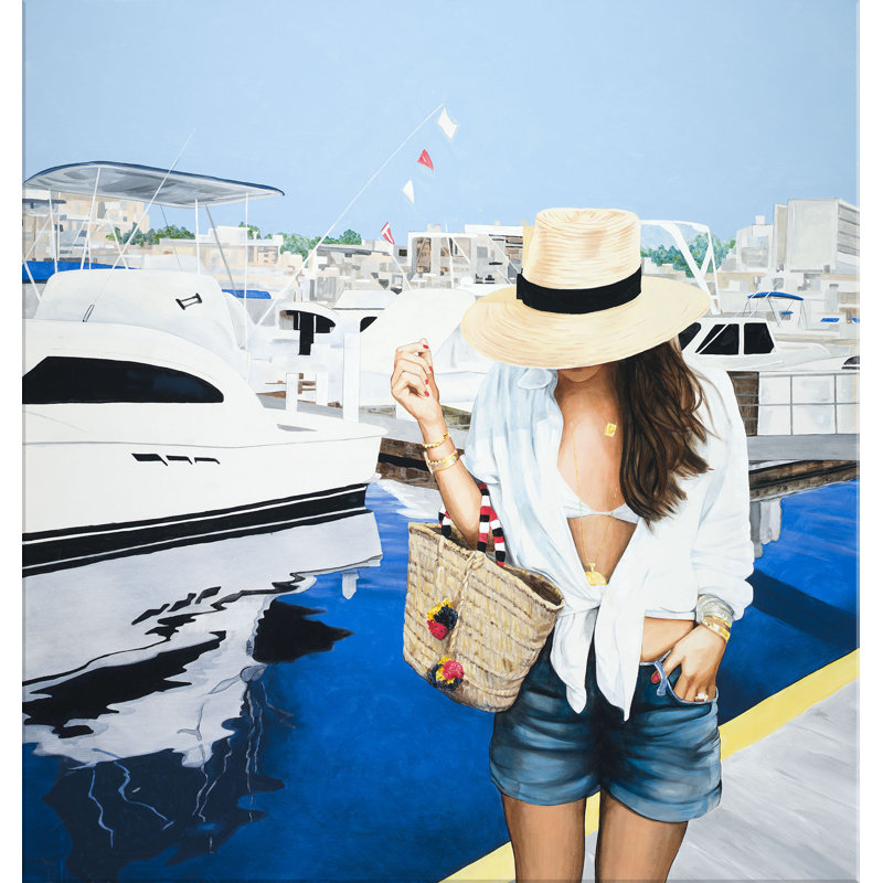 Sail Away Print by Jeff Schaub, 57" H x 54" W, Wrapped Canvas
