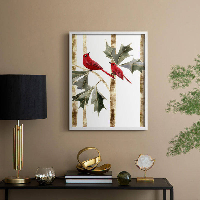 Christmas Holiday Art CCCXXVI Framed Print - Solid Wood, H 11 po x l 9 po, Blanc