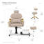 Fauteuil de pédicure avec bain de pieds massant, fauteuil de spa pivotant à 360° - Gris/Or-132703660