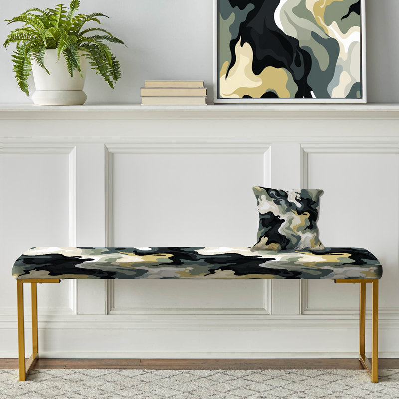 Banc rembourré camouflage Industrial Edge