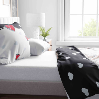 Dedham No Pattern Duvet Cover Set with Pillow Shams