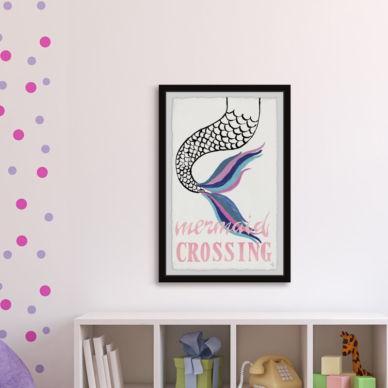 Mateus Mermaid Crossing II, reproduction encadrée, H 30 po x l 20 po