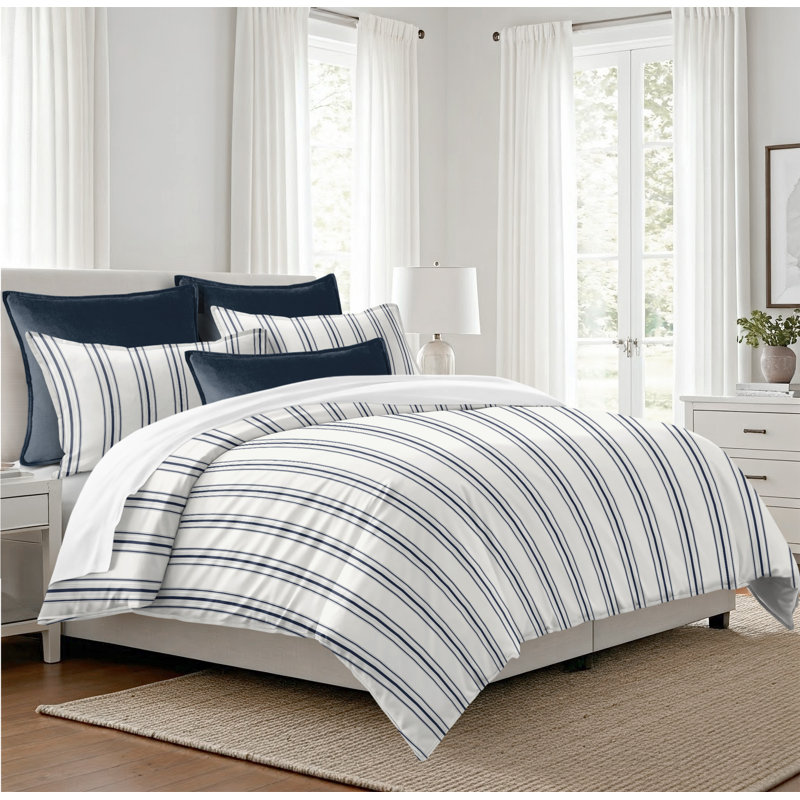 Ensemble de 6 pièces Hudson Lane, Housse de couette pour très grand lit et 5 pièce, En jean