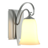 Scroll Sconce - Opal Glass
