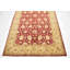 Tapis de zone one-of-kind-noué la rouge 4 pi 10 po x 6 pi en laine 3 po Huntingdon