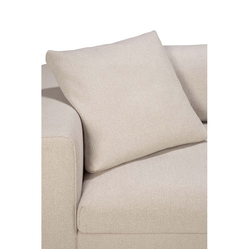 Mellow Square Pillow Cover & Insert, Ivory