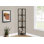 Bibliothèque, bibliothèque, étagère, d'angle, 4 niveaux, H 60 po, bureau, chambre à coucher en métal