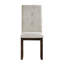 Table à manger 5 pièces, table en bois de cerisier foncé et 4 chaises avec revêtement en chenille, tiroirs fonctionnels pour la cuisine de chambre côté chenille, maison en bois