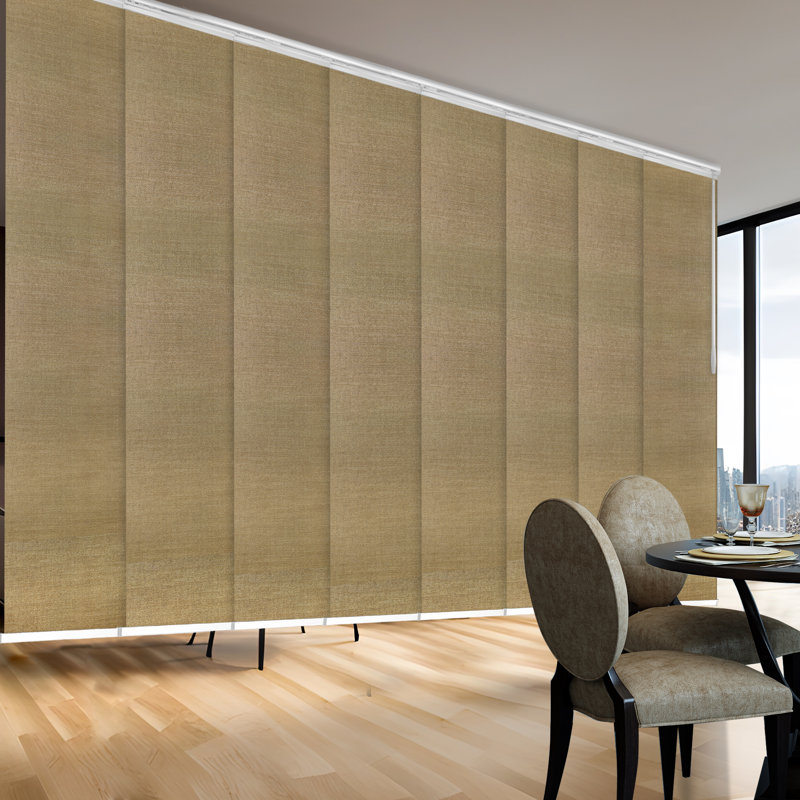 Canary 8-Panel Double Rail White Panel Track Extendable 130"-175"W x 94"H, Panel width 23.5"