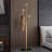 Gold Coat rack,Sturdy coat tree freestanding heavy duty with Marble Base,Metal standing coat rack for Bedroom,Entrance,Modern coat hanger stand for Coats,Hats,Bags