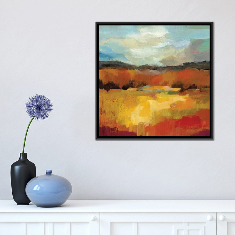 «August Moment II», reproduction d'impression sur toile tendue, H 18 po x l 18 po x P 1,5 po, Toile avec cadre noir