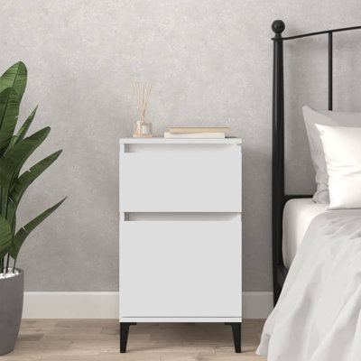 Amedeu 40cm W Manufactured Wood,Metal Bedside Table