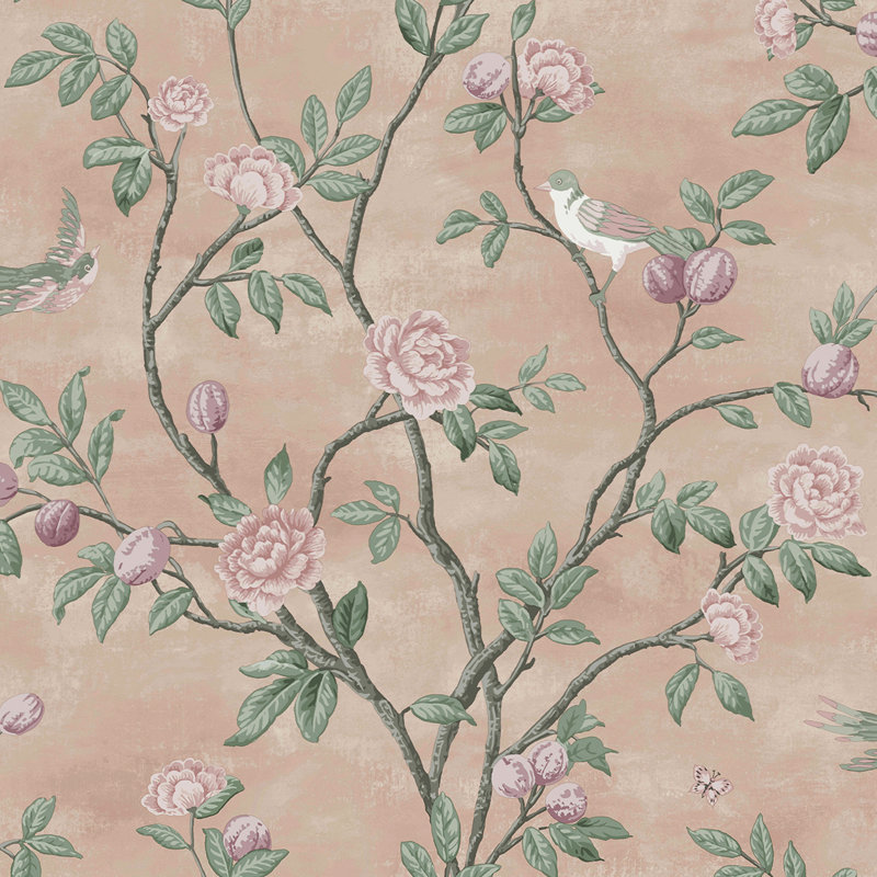 Laura Ashley Eglantine Wallpaper Roll, Blush