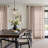 Linen Blend Extra Wide Curtain for Living Room, Rustic Farmhouse Light Filtering Room Divider, Single Panel for Bedroom Windows-475310430-475310426
