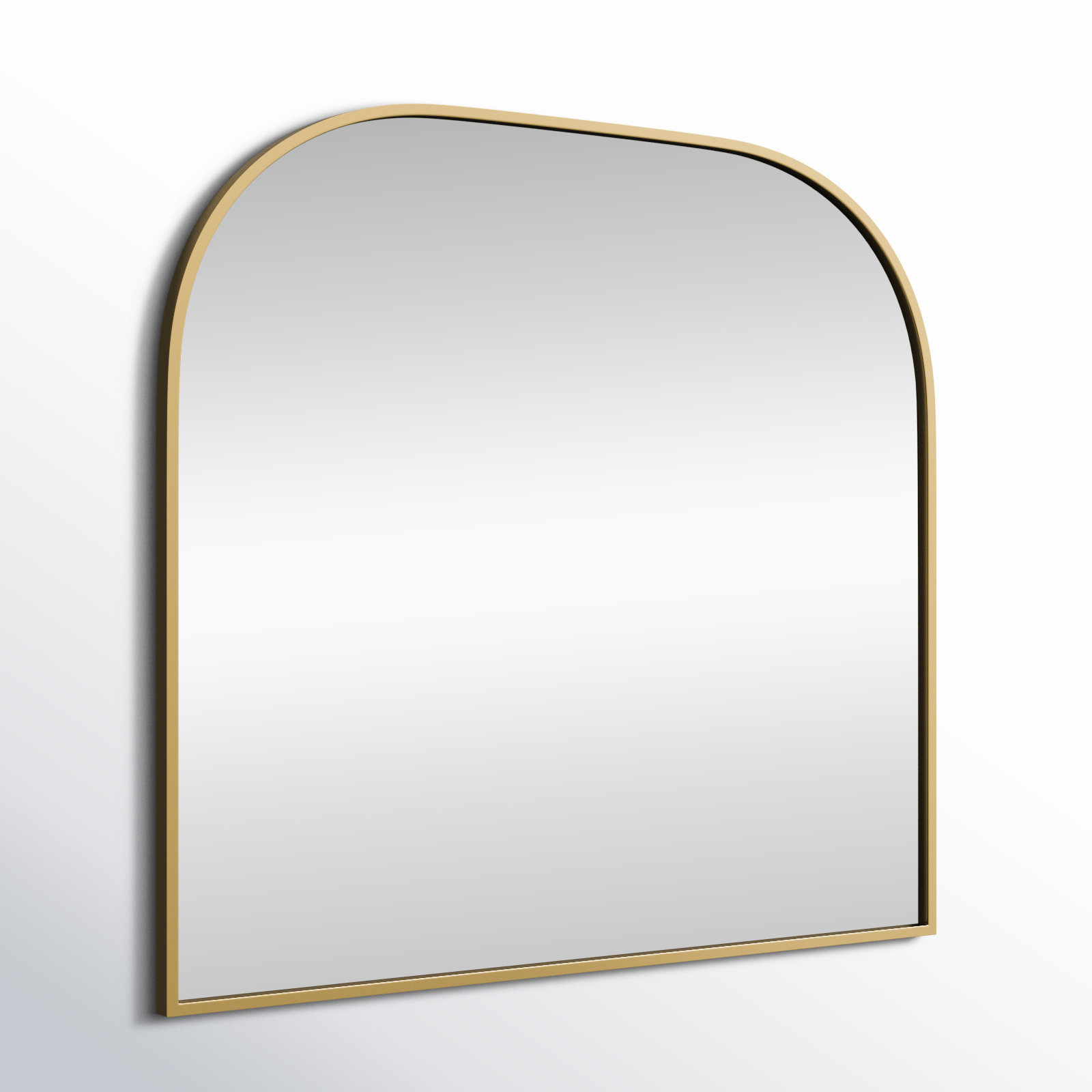 Sabine Metal Wide Arch Wall Mirror, Brass, 38" x 42"