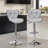 Elna Stylish Adjustable PU Leather Swivel Bar Stool Counter Height Bar Chairs with Large  Base-569791267