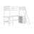Twin Size Loft Bed With Shelves And Desk
