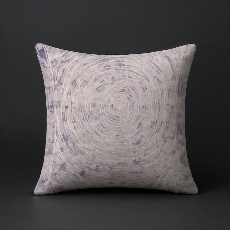 Coussin décoratif intérieur et extérieur Modern, Gris abstrait 44, Carré 16 po