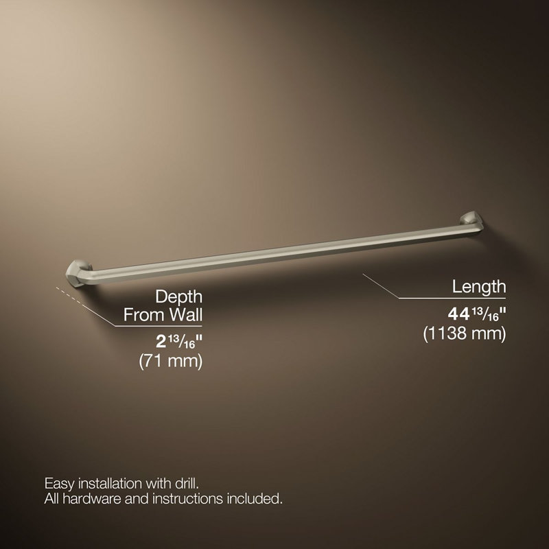 Occasion Grab Bar, 42", Brushed Nickel
