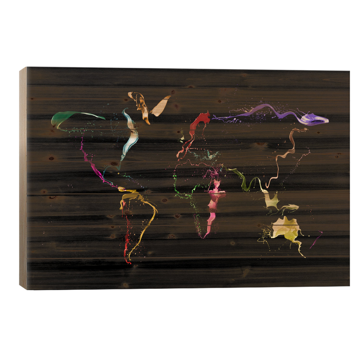 Red Barrel Studio World Map (Abstract Paint) II - Wayfair Canada