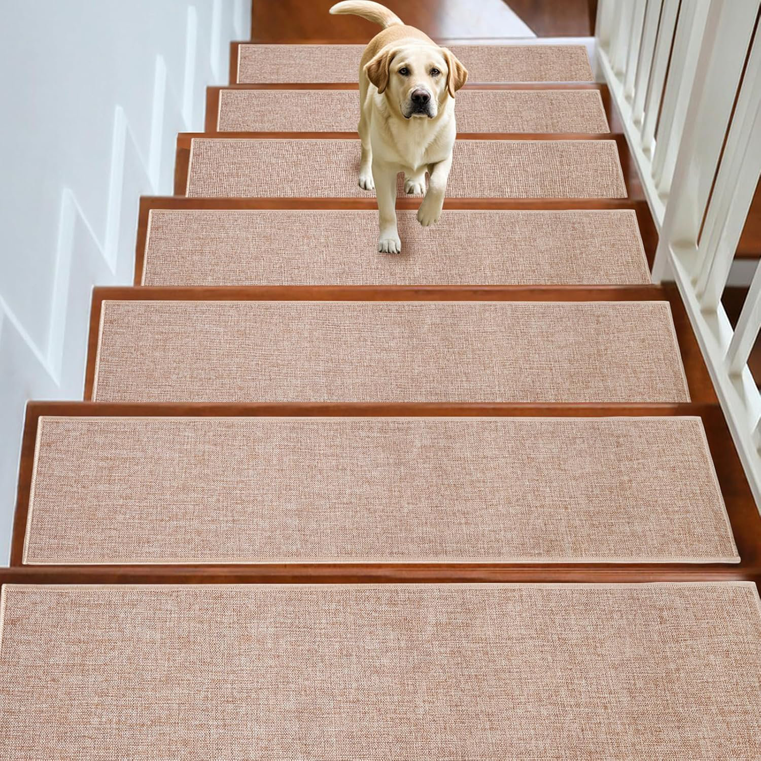 Gracie Oaks Stair Treads Non Slip,15Pcs Stair Tread Carpet With Rubber ...