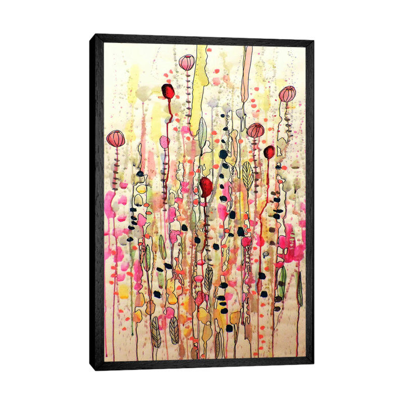 Samsara by Sylvie Demers - Painting on Canvas, 66.04 cm H x 45.72 cm W, Black Floater Framed