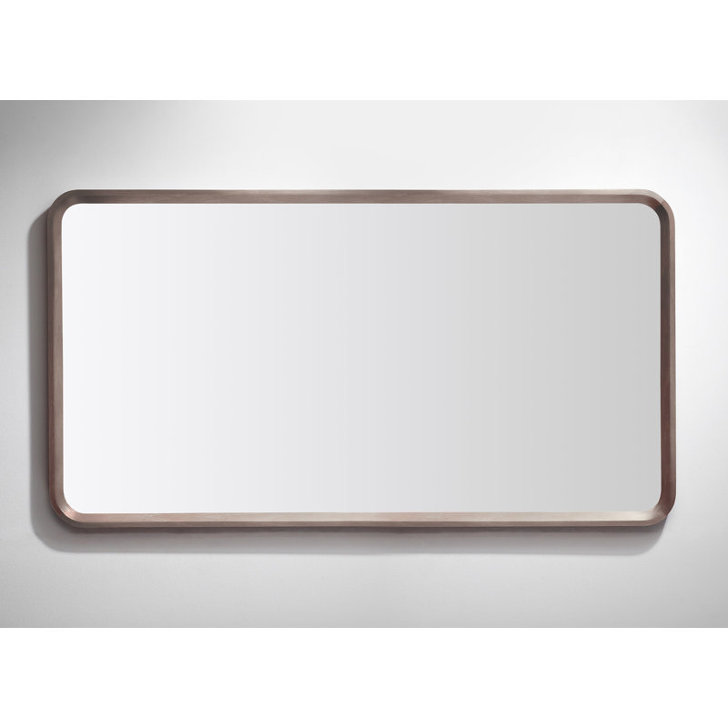 Miroir plat Aliyani, Chêne châtaigner, 29,5 po x 55 po