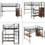 Lit mezzanine double pour enfant Dannica-66966102
