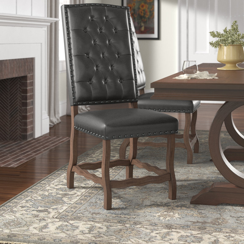 Chaise d'appoint capitonnée Vintondale