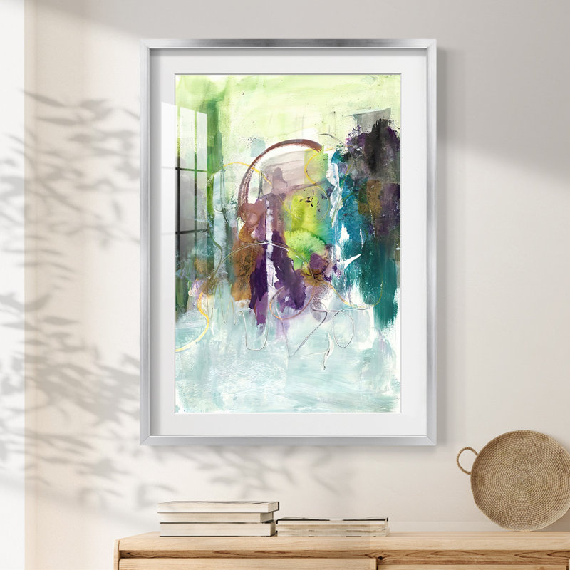 «Moving On I», impression encadrée, H 28,5 po x l 20,5 po, Argent argent