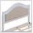 Modern Wood Bed With Hidden LED Light Upholstered Curved Headboard-839347535