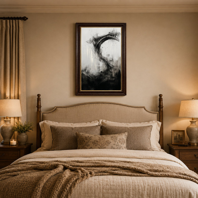 Art abstrait sur toile abstrait, H 18 po x l 12 po