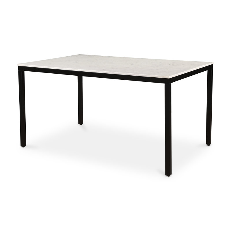 PARSON MARBLE DINING TABLE SMALL BLACK BASE