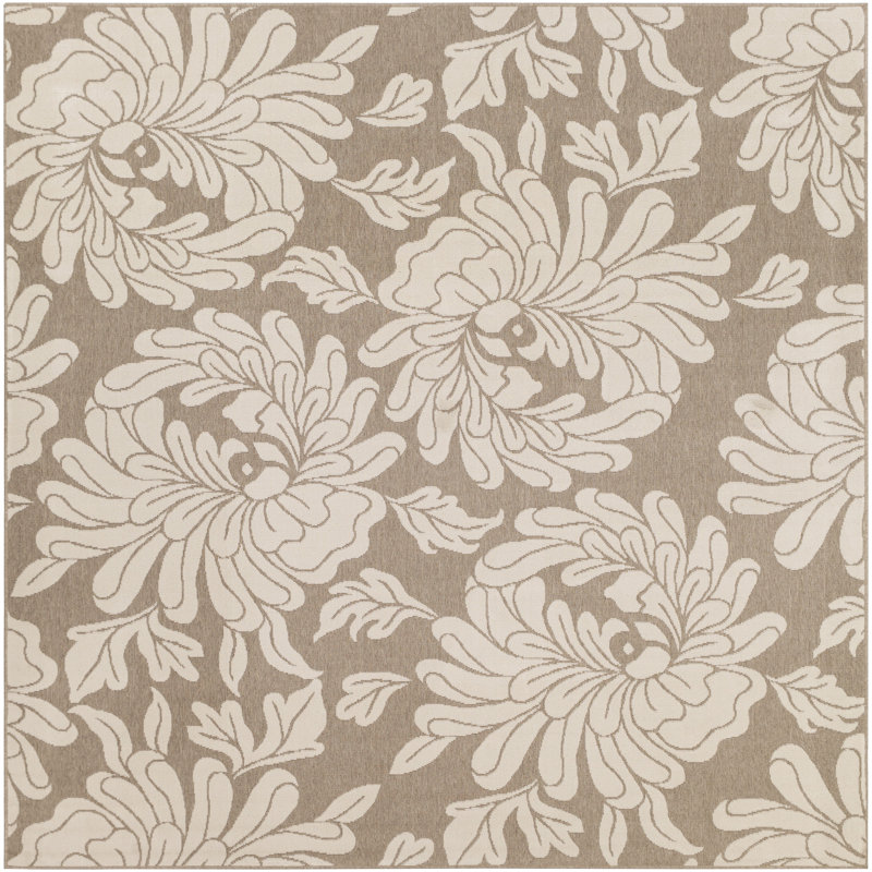 Bethyn Power Loom Camel/Cream Rug, Square 7'3"