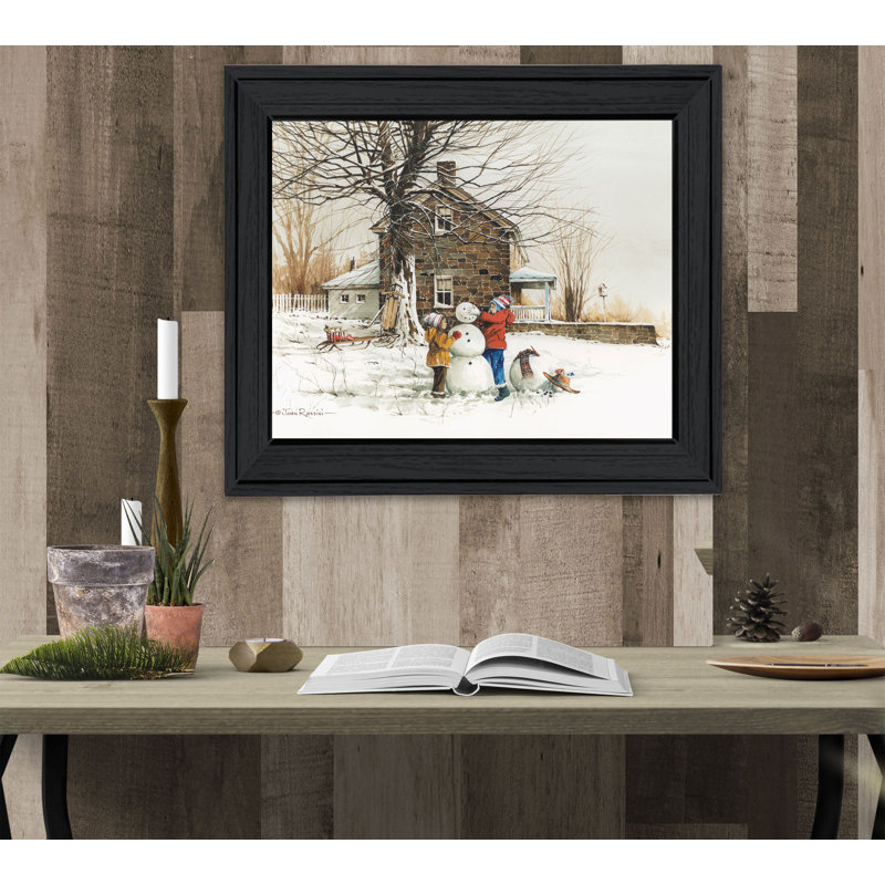 La joie de la neige 1 - Peinture