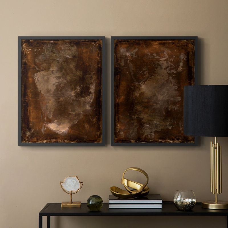 «Rusty Steel» I-Premium, reproduction encadrée - prête à être accrochée - aucun clou requis - aucun clou requis