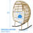 Dakota Fields Outdoor Rocking Egg Chair
