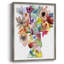 Linear Bouquet II, reproduction encadrée - bois massif
