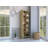 Stylish Tall Cabinet with Open and Hidden Storage, Versatile for Any Room and Decor.-1742587247