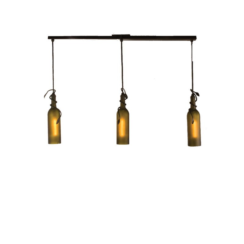 Luminaire suspendu linéaire pour îlot de cuisine 3 lumières Blandy