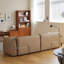 Canapé modulaire 100% polyester kaki-821713740-821713743