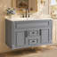 Meuble-lavabo mural 36 po avec lavabo en céramique Mavessa-587443192