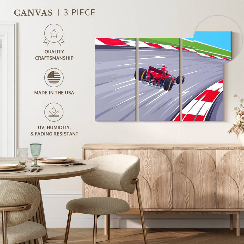 F1 Track, 28" H x 45" W