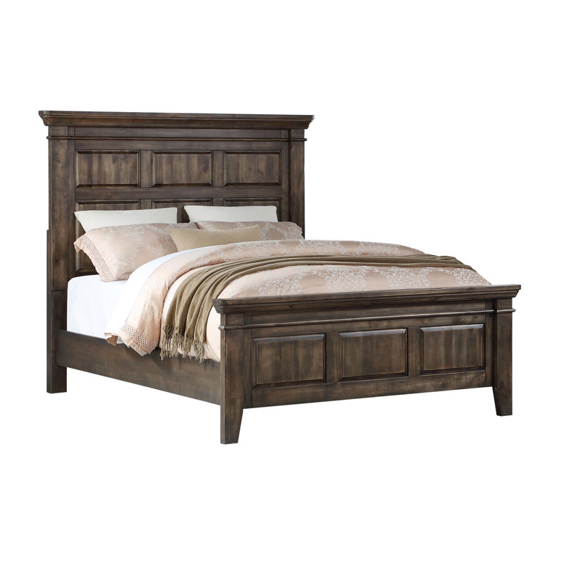 Jayrin Solid Wood Standard Bed, Queen