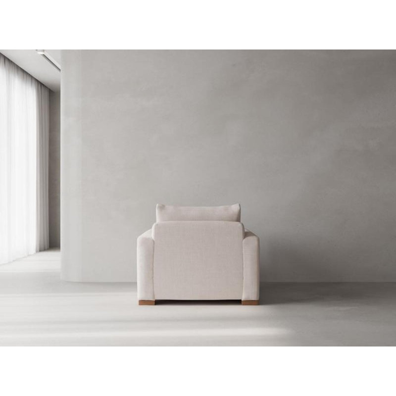 Chaise d'appoint rembourrée, Ivoire Nevis