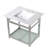Kingston Brass Quadras 31-Inch Ceramic Console Sink with Steel Base and Glass Shelf-49618818-49610574