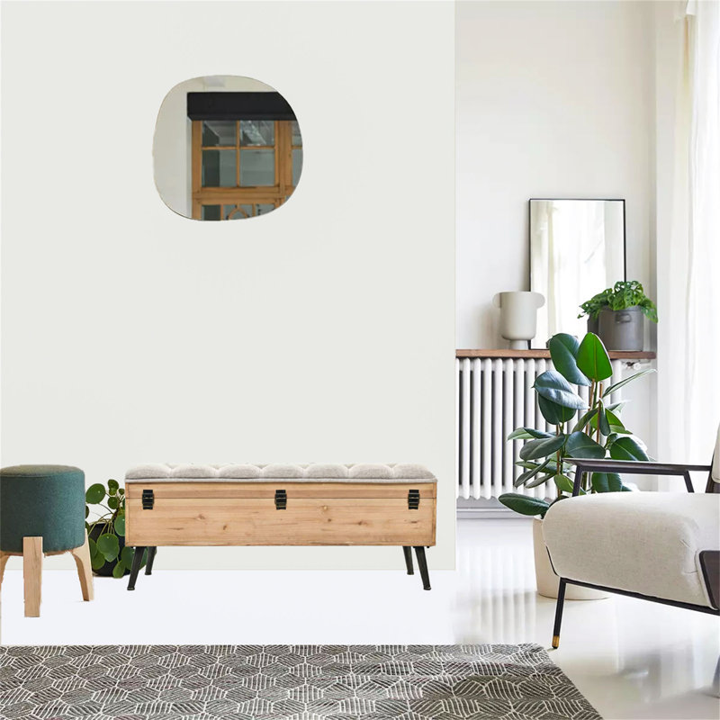 Mabery Upholstered Bench with Flip Top