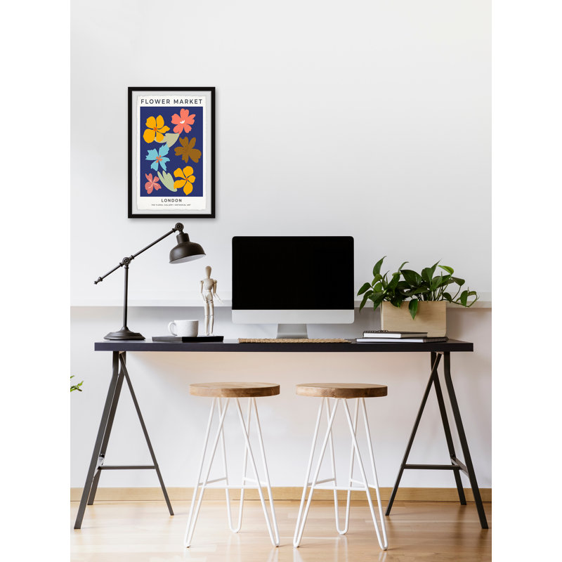 «Flower Market London» par Marmont Hill - reproduction d'art sur papier, H 36 po x l 24 po