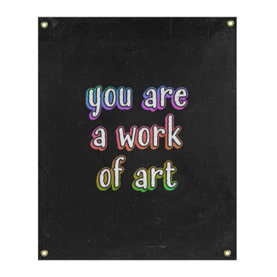 Tapisserie en polyester tableau noir quot